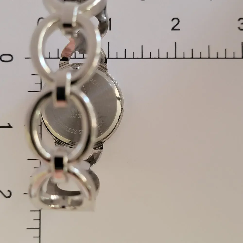 Studio Time STD06A Womens Watch Silver Case White Dial Silver Bracelet Quartz